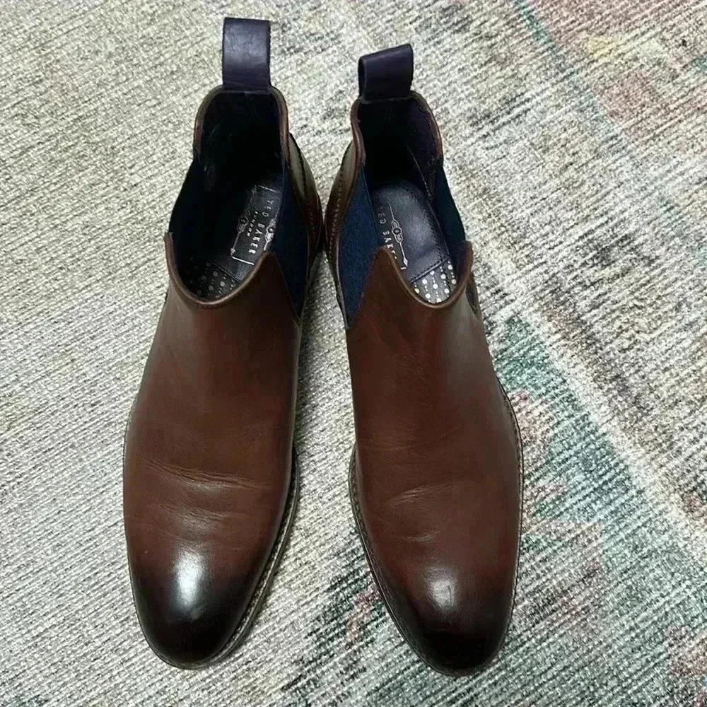 Ted Baker Camroon Leather Chelsea Boots Men’s Sz 40.5 (US 7.5)